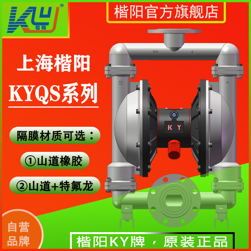 KYQS80L4不銹鋼304氣動(dòng)隔膜泵4